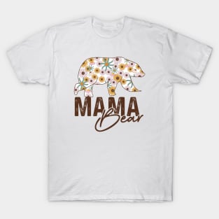 Floral Mama Bear T-Shirt